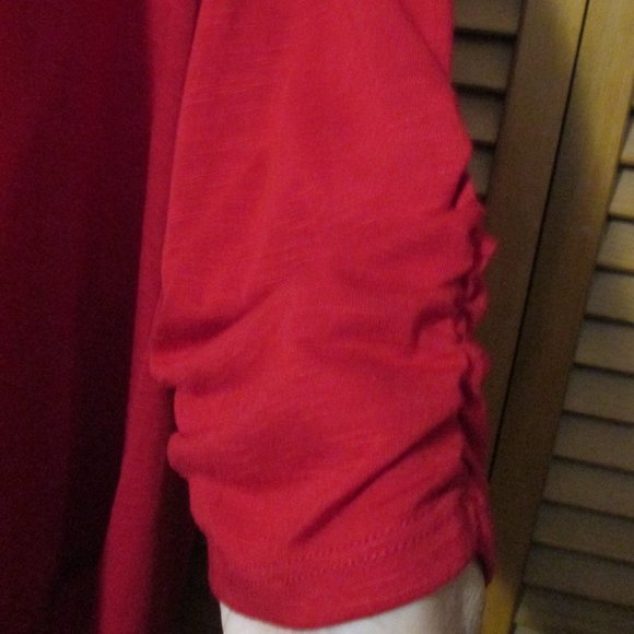 Style & Co. Top red lightweight feminine, stretchy, flowy pullover size 2x - Picture 6 of 8